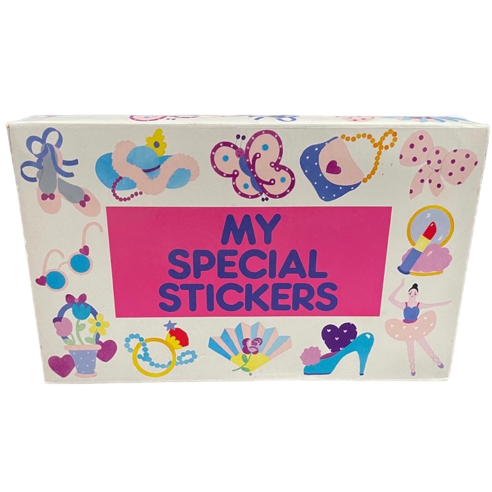 1990 Vintage Lillian Vernon My Special Stickers Box Set of 12 Sticker Rolls